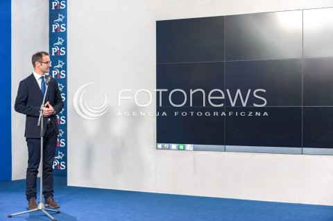  24.08.2018 WARSZAWA<br />KONFERENCJA SZEFA SZTABU WYBORCZEGO PIS<br />N/Z TOMASZ POREBA<br /> 