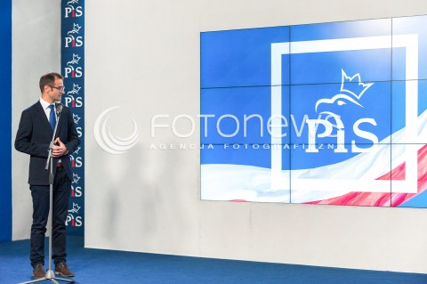 24.08.2018 WARSZAWA<br />KONFERENCJA SZEFA SZTABU WYBORCZEGO PIS<br />N/Z TOMASZ POREBA<br /> 