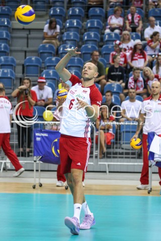  23.08.2018 KRAKOW (TAURON ARENA) <br />
XVI MEMORIAL HUBERTA JERZEGO WAGNERA <br />
MECZ POLSKA - KANADA ( MATCH POLAND - CANADA ) <br />
N/Z BARTOSZ KUREK SYLWETKA <br />
 