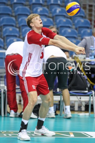  23.08.2018 KRAKOW (TAURON ARENA) <br />
XVI MEMORIAL HUBERTA JERZEGO WAGNERA <br />
MECZ POLSKA - KANADA ( MATCH POLAND - CANADA ) <br />
N/Z JAKUB KOCHANOWSKI SYLWETKA <br />
 