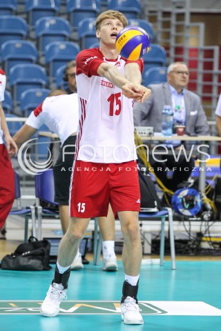  23.08.2018 KRAKOW (TAURON ARENA) <br />
XVI MEMORIAL HUBERTA JERZEGO WAGNERA <br />
MECZ POLSKA - KANADA ( MATCH POLAND - CANADA ) <br />
N/Z JAKUB KOCHANOWSKI SYLWETKA <br />
 