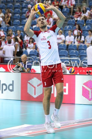  23.08.2018 KRAKOW (TAURON ARENA) <br />
XVI MEMORIAL HUBERTA JERZEGO WAGNERA <br />
MECZ POLSKA - KANADA ( MATCH POLAND - CANADA ) <br />
N/Z DAWID KONARSKI SYLWETKA <br />
 