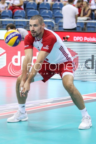  23.08.2018 KRAKOW (TAURON ARENA) <br />
XVI MEMORIAL HUBERTA JERZEGO WAGNERA <br />
MECZ POLSKA - KANADA ( MATCH POLAND - CANADA ) <br />
N/Z DAWID KONARSKI SYLWETKA <br />
 