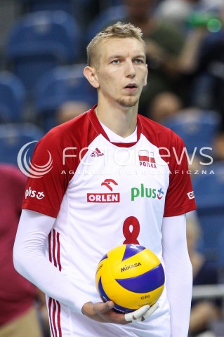  23.08.2018 KRAKOW (TAURON ARENA) <br />
XVI MEMORIAL HUBERTA JERZEGO WAGNERA <br />
MECZ POLSKA - KANADA ( MATCH POLAND - CANADA ) <br />
N/Z DAMIAN SCHULZ SYLWETKA <br />
 