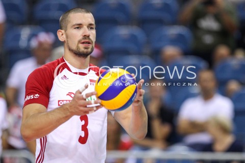  23.08.2018 KRAKOW (TAURON ARENA) <br />
XVI MEMORIAL HUBERTA JERZEGO WAGNERA <br />
MECZ POLSKA - KANADA ( MATCH POLAND - CANADA ) <br />
N/Z DAWID KONARSKI SYLWETKA <br />
 