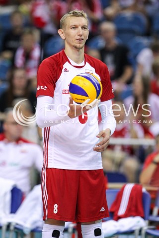  23.08.2018 KRAKOW (TAURON ARENA) <br />
XVI MEMORIAL HUBERTA JERZEGO WAGNERA <br />
MECZ POLSKA - KANADA ( MATCH POLAND - CANADA ) <br />
N/Z DAMIAN SCHULZ SYLWETKA <br />
 