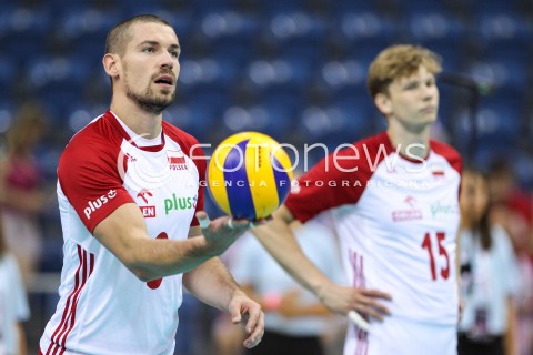  23.08.2018 KRAKOW (TAURON ARENA) <br />
XVI MEMORIAL HUBERTA JERZEGO WAGNERA <br />
MECZ POLSKA - KANADA ( MATCH POLAND - CANADA ) <br />
N/Z DAWID KONARSKI SYLWETKA <br />
 