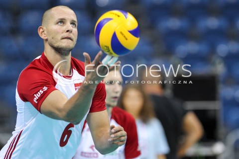  23.08.2018 KRAKOW (TAURON ARENA) <br />
XVI MEMORIAL HUBERTA JERZEGO WAGNERA <br />
MECZ POLSKA - KANADA ( MATCH POLAND - CANADA ) <br />
N/Z BARTOSZ KUREK SYLWETKA <br />
 