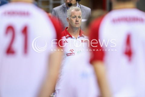  23.08.2018 KRAKOW (TAURON ARENA) <br />
XVI MEMORIAL HUBERTA JERZEGO WAGNERA <br />
MECZ POLSKA - KANADA ( MATCH POLAND - CANADA ) <br />
N/Z VITAL HEYNEN - I TRENER ( HEAD COACH ) SYLWETKA <br />
 