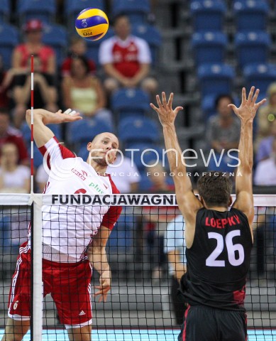  24.08.2018 KRAKOW (TAURON ARENA) <br />
XVI MEMORIAL HUBERTA JERZEGO WAGNERA <br />
MECZ POLSKA - KANADA ( MATCH POLAND - CANADA ) <br />
N/Z BARTOSZ KUREK <br />
 