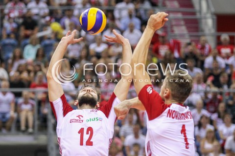  24.08.2018 KRAKOW (TAURON ARENA) <br />
XVI MEMORIAL HUBERTA JERZEGO WAGNERA <br />
MECZ POLSKA - KANADA ( MATCH POLAND - CANADA ) <br />
N/Z GRZEGORZ LOMACZ PIOTR NOWAKOWSKI <br />
 