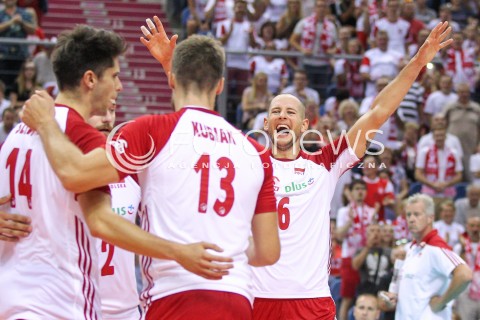  24.08.2018 KRAKOW (TAURON ARENA) <br />
XVI MEMORIAL HUBERTA JERZEGO WAGNERA <br />
MECZ POLSKA - KANADA ( MATCH POLAND - CANADA ) <br />
N/Z BARTOSZ KUREK RADOSC EMOCJE <br />
 