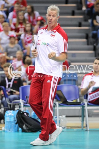  24.08.2018 KRAKOW (TAURON ARENA) <br />
XVI MEMORIAL HUBERTA JERZEGO WAGNERA <br />
MECZ POLSKA - KANADA ( MATCH POLAND - CANADA ) <br />
N/Z VITAL HEYNEN - I TRENER ( HEAD COACH ) SYLWETKA <br />
 