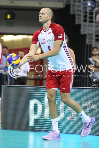  24.08.2018 KRAKOW (TAURON ARENA) <br />
XVI MEMORIAL HUBERTA JERZEGO WAGNERA <br />
MECZ POLSKA - KANADA ( MATCH POLAND - CANADA ) <br />
N/Z BARTOSZ KUREK SYLWETKA <br />
 