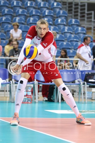  24.08.2018 KRAKOW (TAURON ARENA) <br />
XVI MEMORIAL HUBERTA JERZEGO WAGNERA <br />
MECZ POLSKA - KANADA ( MATCH POLAND - CANADA ) <br />
N/Z DAMIAN SCHULZ SYLWETKA <br />
 