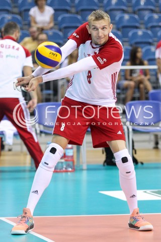  24.08.2018 KRAKOW (TAURON ARENA) <br />
XVI MEMORIAL HUBERTA JERZEGO WAGNERA <br />
MECZ POLSKA - KANADA ( MATCH POLAND - CANADA ) <br />
N/Z DAMIAN SCHULZ SYLWETKA <br />
 