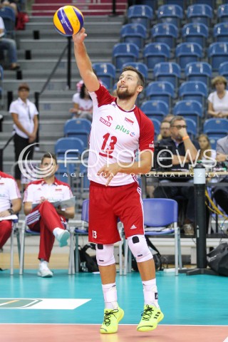  24.08.2018 KRAKOW (TAURON ARENA) <br />
XVI MEMORIAL HUBERTA JERZEGO WAGNERA <br />
MECZ POLSKA - KANADA ( MATCH POLAND - CANADA ) <br />
N/Z MICHAL KUBIAK SYLWETKA <br />
 