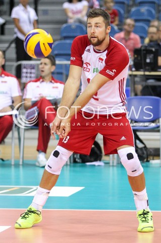  24.08.2018 KRAKOW (TAURON ARENA) <br />
XVI MEMORIAL HUBERTA JERZEGO WAGNERA <br />
MECZ POLSKA - KANADA ( MATCH POLAND - CANADA ) <br />
N/Z MICHAL KUBIAK SYLWETKA <br />
 