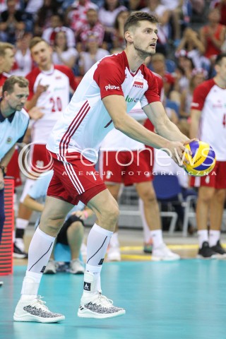  24.08.2018 KRAKOW (TAURON ARENA) <br />
XVI MEMORIAL HUBERTA JERZEGO WAGNERA <br />
MECZ POLSKA - KANADA ( MATCH POLAND - CANADA ) <br />
N/Z PIOTR NOWAKOWSKI SYLWETKA <br />
 