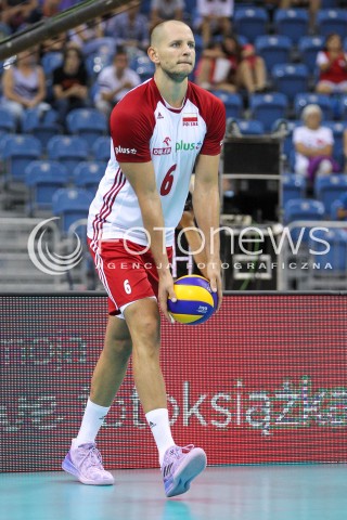  24.08.2018 KRAKOW (TAURON ARENA) <br />
XVI MEMORIAL HUBERTA JERZEGO WAGNERA <br />
MECZ POLSKA - KANADA ( MATCH POLAND - CANADA ) <br />
N/Z BARTOSZ KUREK SYLWETKA <br />
 