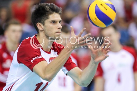  24.08.2018 KRAKOW (TAURON ARENA) <br />
XVI MEMORIAL HUBERTA JERZEGO WAGNERA <br />
MECZ POLSKA - KANADA ( MATCH POLAND - CANADA ) <br />
N/Z ALEKSANDER SLIWKA SYLWETKA <br />
 