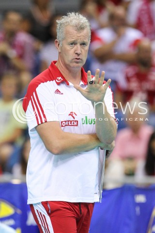  24.08.2018 KRAKOW (TAURON ARENA) <br />
XVI MEMORIAL HUBERTA JERZEGO WAGNERA <br />
MECZ POLSKA - KANADA ( MATCH POLAND - CANADA ) <br />
N/Z VITAL HEYNEN - I TRENER ( HEAD COACH ) SYLWETKA <br />
 