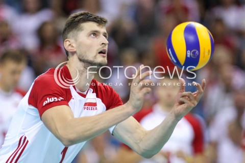  24.08.2018 KRAKOW (TAURON ARENA) <br />
XVI MEMORIAL HUBERTA JERZEGO WAGNERA <br />
MECZ POLSKA - KANADA ( MATCH POLAND - CANADA ) <br />
N/Z PIOTR NOWAKOWSKI SYLWETKA <br />
 