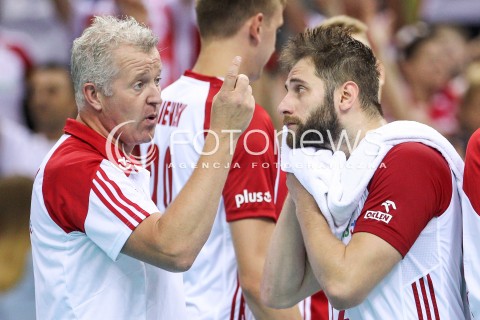  24.08.2018 KRAKOW (TAURON ARENA) <br />
XVI MEMORIAL HUBERTA JERZEGO WAGNERA <br />
MECZ POLSKA - KANADA ( MATCH POLAND - CANADA ) <br />
N/Z VITAL HEYNEN - I TRENER ( HEAD COACH ) GRZEGORZ LOMACZ <br />
 