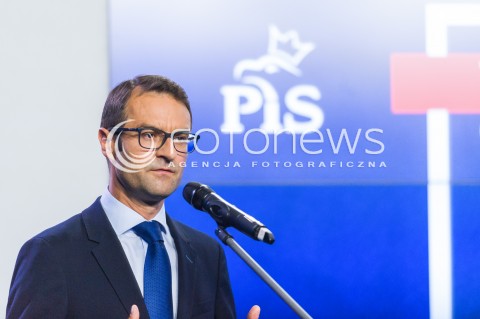  25.08.2018 WARSZAWA <br />KONFERENCJA SZEFA SZTABU WYBORCZEGO PIS <br />N/Z TOMASZ POREBA <br /> 