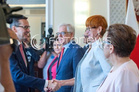  28.08.2018 WARSZAWA<br />KANCELARIA PREZESA RADY MINISTROW<br />POSIEDZENIE RADY MINISTROW<br />N/Z PREMIER MATEUSZ MORAWIECKI ELZBIETA RAFALSKA<br /> 