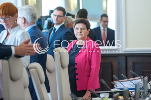  28.08.2018 WARSZAWA<br />KANCELARIA PREZESA RADY MINISTROW<br />POSIEDZENIE RADY MINISTROW<br />N/Z BEATA SZYDLO<br /> 