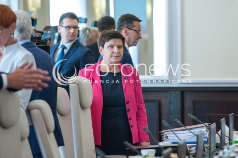  28.08.2018 WARSZAWA<br />KANCELARIA PREZESA RADY MINISTROW<br />POSIEDZENIE RADY MINISTROW<br />N/Z BEATA SZYDLO<br /> 