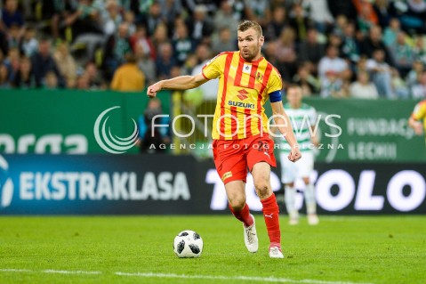  31.08.2018 GDANSK<br />
PILKA NOZNA - EKSTRAKLASA SEZON 2018/2019<br />
MECZ LECHIA GDANSK - KORONA KIELCE<br />
N/Z BARTOSZ RYMANIAK SYLWETKA<br />
 