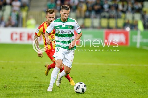  31.08.2018 GDANSK<br />
PILKA NOZNA - EKSTRAKLASA SEZON 2018/2019<br />
MECZ LECHIA GDANSK - KORONA KIELCE<br />
N/Z MICHAL MAK SYLWETKA<br />
 