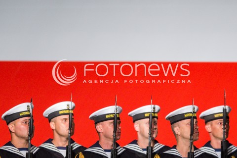  01.09.2018 GDANSK<br />79. ROCZNICA WYBUCHU II WOJNY SWIATOWEJ NA WESTERPLATTE<br />N/Z KOMPANIA REPREZENTACYJNA MARYNARKI WOJENNEJ RP<br /> 