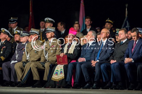  01.09.2018 GDANSK<br />79. ROCZNICA WYBUCHU II WOJNY SWIATOWEJ NA WESTERPLATTE<br />N/Z ARCYBISKUP LESZEK SLAWOJ GLODZ DARIUSZ DRELICH JOACHIM BRUDZINSKI MARIUSZ BLASZCZAK PREMIER MATEUSZ MORAWIECKI<br /> 