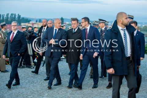  01.09.2018 GDANSK<br />79. ROCZNICA WYBUCHU II WOJNY SWIATOWEJ NA WESTERPLATTE<br />N/Z PAWEL SOLOCH JOACHIM BRUDZINSKI MARIUSZ BLASZCZAK PREMIER MATEUSZ MORAWIECKI<br /> 