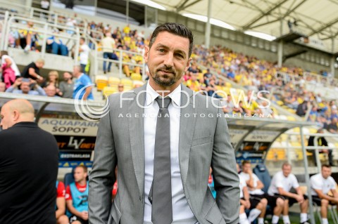  01.09.2018 GDYNIA<br />
PILKA NOZNA - EKSTRAKLASA SEZON 2018/2019<br />
MECZ ARKA GDYNIA - ZAGLEBIE SOSNOWIEC<br />
N/Z DARIUSZ DUDEK PORTRET<br />
 