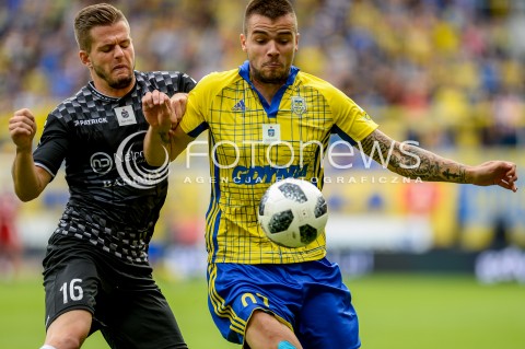  01.09.2018 GDYNIA<br />
PILKA NOZNA - EKSTRAKLASA SEZON 2018/2019<br />
MECZ ARKA GDYNIA - ZAGLEBIE SOSNOWIEC<br />
N/Z MATEUSZ CICHOCKI ALEKSANDAR KOLEV<br />
 