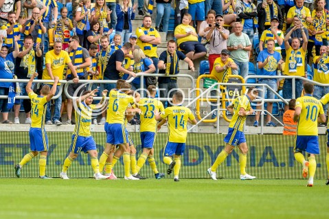  01.09.2018 GDYNIA<br />
PILKA NOZNA - EKSTRAKLASA SEZON 2018/2019<br />
MECZ ARKA GDYNIA - ZAGLEBIE SOSNOWIEC<br />
N/Z ANDRII BOGDANOV RADOSC BRAMKA GOL NA 1:0 NIEUZNANY VAR<br />
 