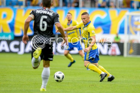  01.09.2018 GDYNIA<br />
PILKA NOZNA - EKSTRAKLASA SEZON 2018/2019<br />
MECZ ARKA GDYNIA - ZAGLEBIE SOSNOWIEC<br />
N/Z MICHAL NALEPA SYLWETKA<br />
 