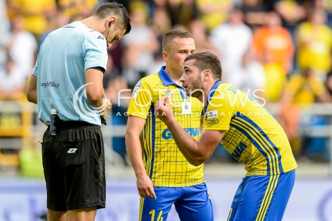  01.09.2018 GDYNIA<br />
PILKA NOZNA - EKSTRAKLASA SEZON 2018/2019<br />
MECZ ARKA GDYNIA - ZAGLEBIE SOSNOWIEC<br />
N/Z KRZYSZTOF JAKUBIK ZOLTA KARTKA DLA LUKA ZARANDIA<br />
 