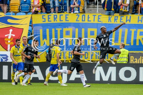  01.09.2018 GDYNIA<br />
PILKA NOZNA - EKSTRAKLASA SEZON 2018/2019<br />
MECZ ARKA GDYNIA - ZAGLEBIE SOSNOWIEC<br />
N/Z VAMARA SANOGO RADOSC BRAMKA GOL NA NA 1:1<br />
 