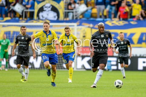  01.09.2018 GDYNIA<br />
PILKA NOZNA - EKSTRAKLASA SEZON 2018/2019<br />
MECZ ARKA GDYNIA - ZAGLEBIE SOSNOWIEC<br />
N/Z LUKA MARIC VAMARA SANOGO<br />
 