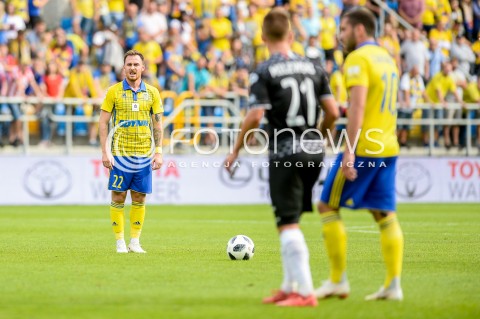  01.09.2018 GDYNIA<br />
PILKA NOZNA - EKSTRAKLASA SEZON 2018/2019<br />
MECZ ARKA GDYNIA - ZAGLEBIE SOSNOWIEC<br />
N/Z MICHAL JANOTA SYLWETKA<br />
 