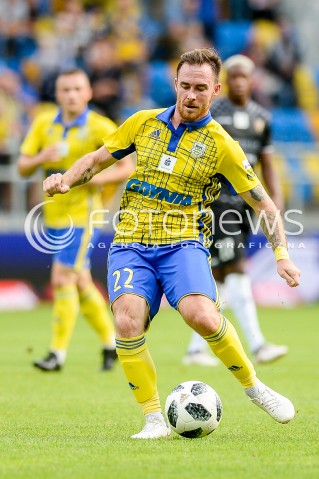  01.09.2018 GDYNIA<br />
PILKA NOZNA - EKSTRAKLASA SEZON 2018/2019<br />
MECZ ARKA GDYNIA - ZAGLEBIE SOSNOWIEC<br />
N/Z MICHAL JANOTA SYLWETKA<br />
 