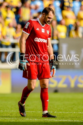  01.09.2018 GDYNIA<br />
PILKA NOZNA - EKSTRAKLASA SEZON 2018/2019<br />
MECZ ARKA GDYNIA - ZAGLEBIE SOSNOWIEC<br />
N/Z PAVELS STEINBORS SYLWETKA<br />
 