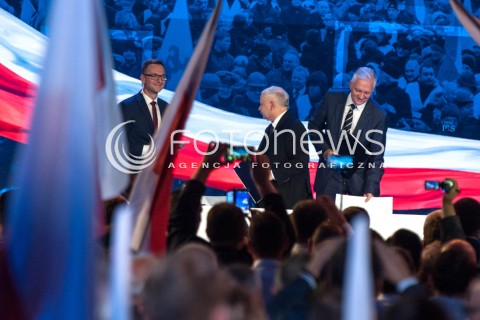  02.09.2018 WARSZAWA<br />KONWENCJA PIS W WARSZAWIE<br />N/Z JAROSLAW KACZYNSKI ZBIGNIEW ZIOBRO JAROSLAW GOWIN<br /> 