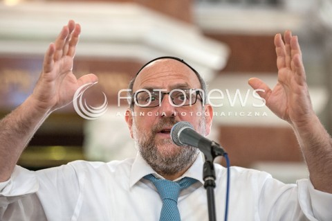  02.09.2018 WARSZAWA<br />STO PYTAN DO RABINA SPOTKANIE Z MICHAELEM SCHUDRICHEM NACZELNYM RABINEM POLSKI<br />N/Z MICHAEL SCHUDRICH<br /> 