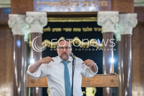  02.09.2018 WARSZAWA<br />STO PYTAN DO RABINA SPOTKANIE Z MICHAELEM SCHUDRICHEM NACZELNYM RABINEM POLSKI<br />N/Z MICHAEL SCHUDRICH<br /> 